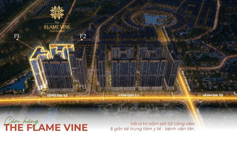 Vị trí 2 vị trí căn hộ The Flame Vin